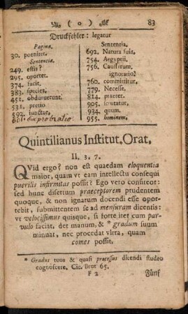 Quintilianus Institut. Orat.