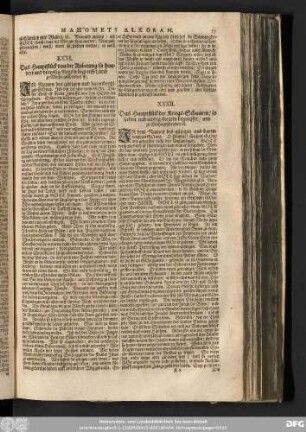 XXXI. Das Hauptstück von der Anbetung/ so hundert und dreyssig Regeln begreiffet/ und zu Mecha geschrieben ist;