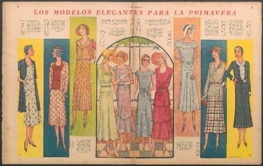 Los modelos elegantes para la primavera [Dibujos]