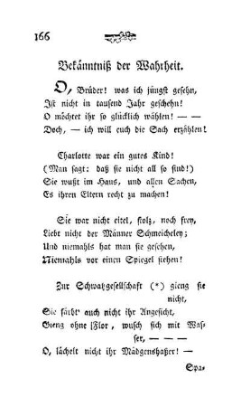Bekänntniß der Wahrheit