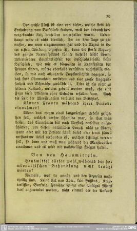 Von den Hausmitteln