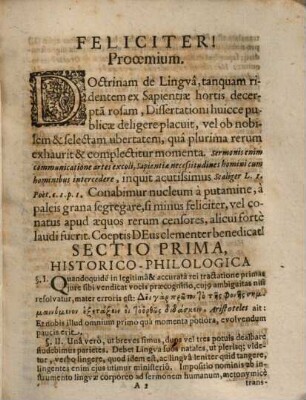 Dissertatio De Lingva