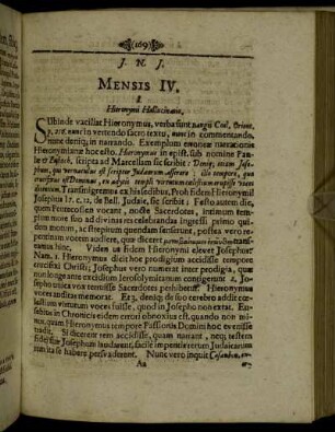 Mensis IV.