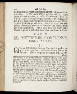 Cap. V. De Methodis Concionum Singularibus.