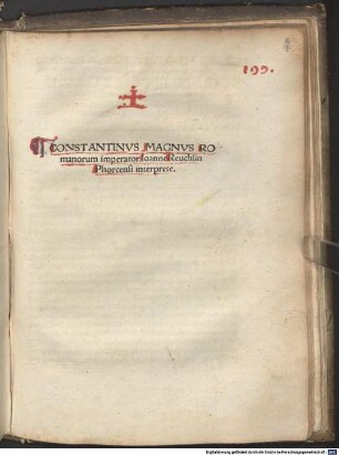 Constantinvs Magnvs Romanorum imperator