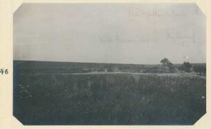 Foto der Straßengabel südwestlich der Ferme du Mouquet in der Mulde nach dem Tiefpunkt 92