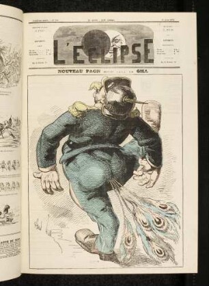 Nouveau paon bréveté s.g.d.g. par Gill