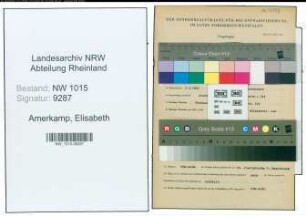 Entnazifizierung Elisabeth Amerkamp , geb. 02.09.1906 ()
