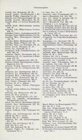 181-189, Baasch - Binderus