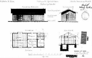 Gerbertshaus: Nebengebäude Grundriß,Querschnitt,Ansichten