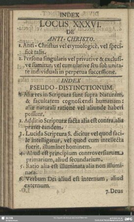 Index Pseudo-Distinctionum