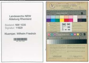 Entnazifizierung Wilhelm Friedrich Kluemper , geb. 26.07.1900 (Ingenieur)