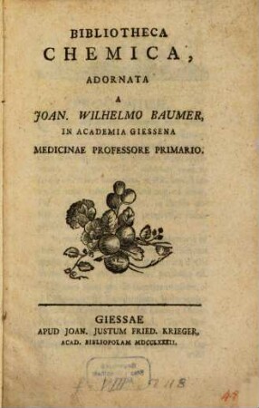 Bibliotheca Chemica