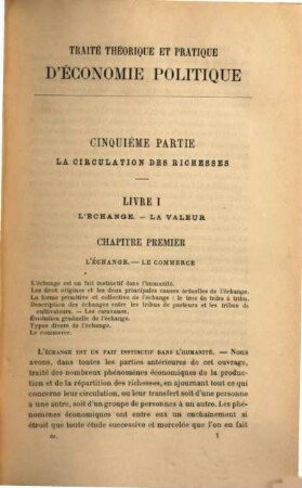 Traité théorique et pratique d'économie politique : économistes et publicistes contemporains. 3