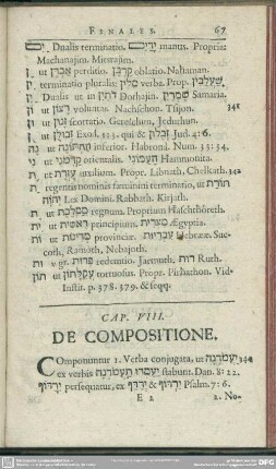 Caput VIII. De Compositione