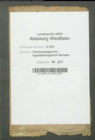 Kreditoren der Droste Nienbergschen Konkursmasse ./. Konkursmasse (Droste zu Erwitte, Droste Senden, von Ascheberg u.a.)