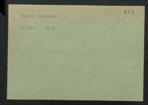 Boxler, NN.