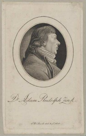 Bildnis des Dr. Adam Rudolph Zink