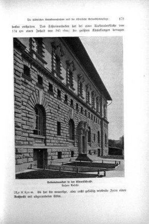 Volksbadeanstalt in der Bärwaldstraße. Äußere Ansicht