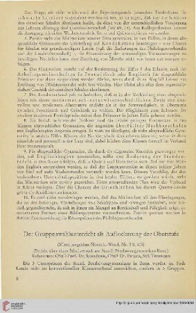 12: Der Gruppenwahlunterricht als Auflockerung der Oberstufe