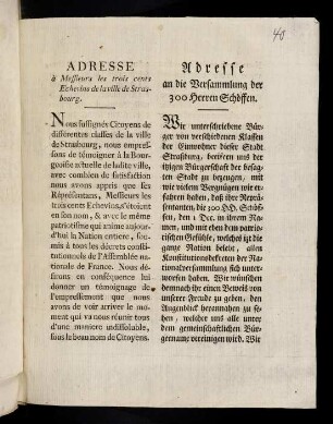 1r-2v, Adresse à Mesieurs les trois cents ...