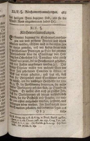 XLV. §. Kirchenversammlungen. - LIV. §. Warum die Mönche äußerlich von andern Christen unterschieden sind.