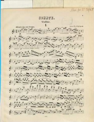 Sonate : für Pianoforte u. Violine ; (F-Dur) ; op. 57