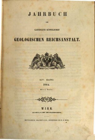 Jahrbuch der Geologischen Reichsanstalt. 14. 1864
