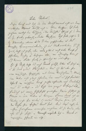 Brief vom 31. Juli 1874