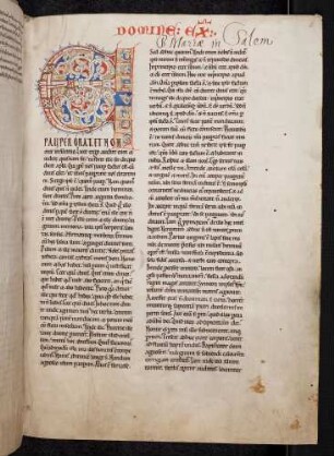 Zierinitiale (de psalmos 101), Zierschrift: E(CCE UNUS Pauper orat)