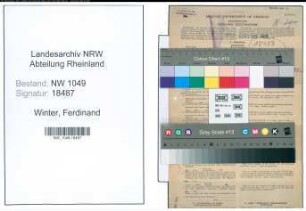 Entnazifizierung Ferdinand Winter , geb. 06.01.1898 (Anstreicher)