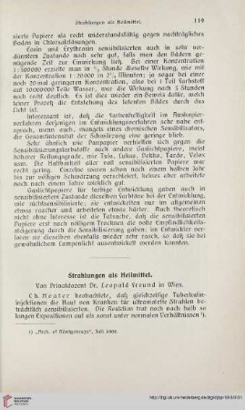 Strahlungen als Heilmittel