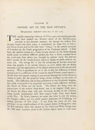 Chapter II. Chinese art of the Han Dynasty