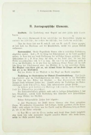 II. Kartographische Elemente