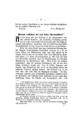 Warum entstehen bei uns keine Gartenstädte?
