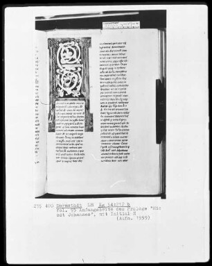 Evangeliar, angeblich aus Sankt Gereon in Köln — Initiale H, Folio 95recto