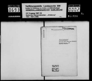 Königheim, Israelitische Gemeinde Käufer: August Xaver Bauer, Telegraphenarbeiter in Königheim Lagerbuch-Nr. 1123 Königheim