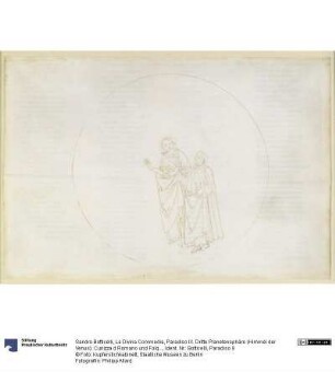 La Divina Commedia, Paradiso IX. Dritte Planetensphäre (Himmel der Venus): Cunizza d Romano und Folquet von Marseille erläutern Dante das Wesen ihres Sterns