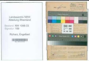 Entnazifizierung Engelbert Richarz , geb. 16.03.1913 (Lehrer)