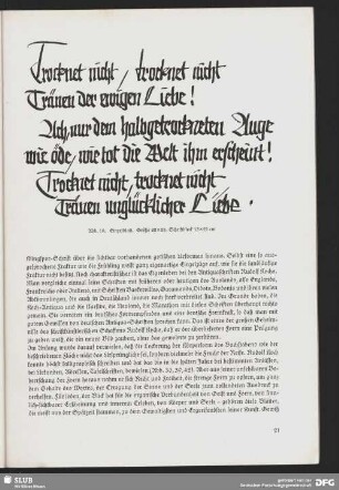 Typografisches Einzelblatt