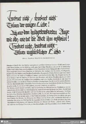 Typografisches Einzelblatt
