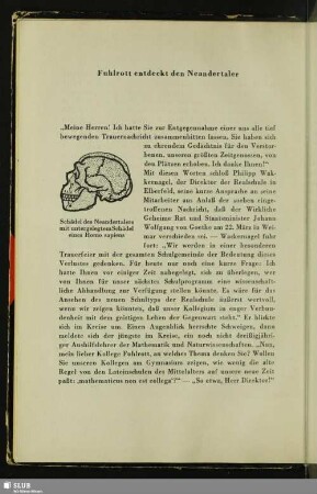 Fuhlrott entdeckt den Neandertaler