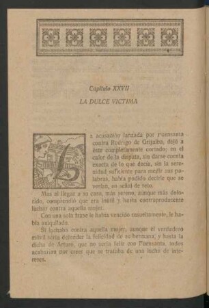 Capítulo XXVII - La dulce víctima
