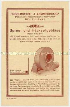 Spreu- und Häckselgebläse