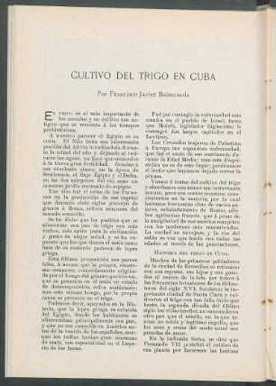 Cultivo del trigo en Cuba. : [Grabados de Sackett & Wilhelms]