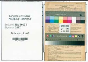 Entnazifizierung Josef Bullmann , geb. 30.08.1885 (Pfarrer)