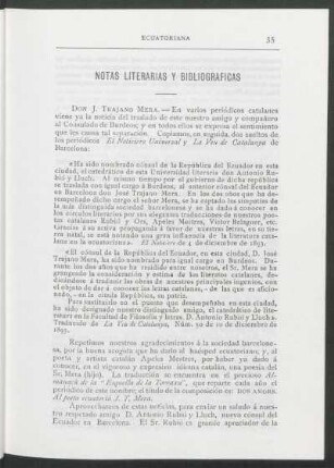 Notas literarias y bibliográficas