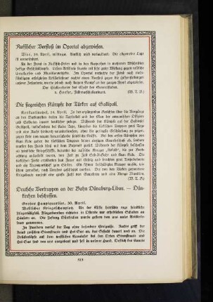 Die siegreichen Kämpfe der Türken auf Gallipoli.