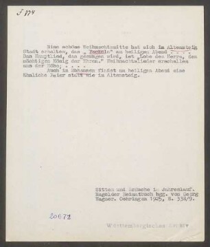 Liedbeleg: Lobe den Herrn, den mächtigen König der Ehren