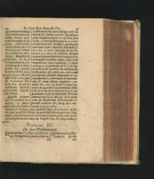 Titulus III. De Iure Personarum.